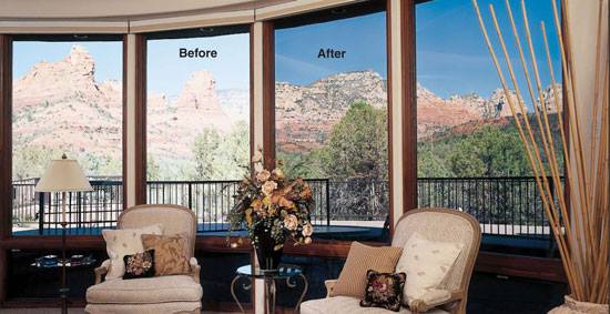 Before and After image of Residential window film