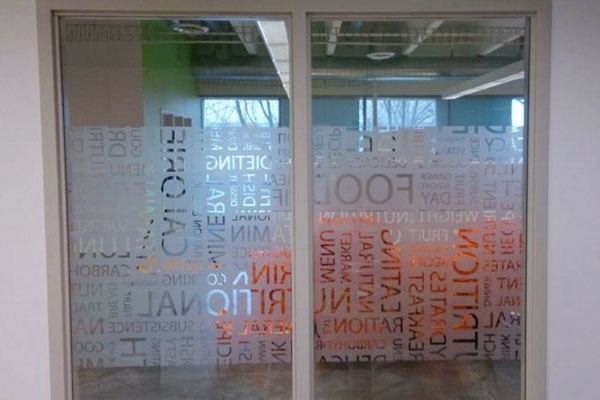 Scrambled Letters - 3M Decorative Window Film in Utah - Glamour Glaze